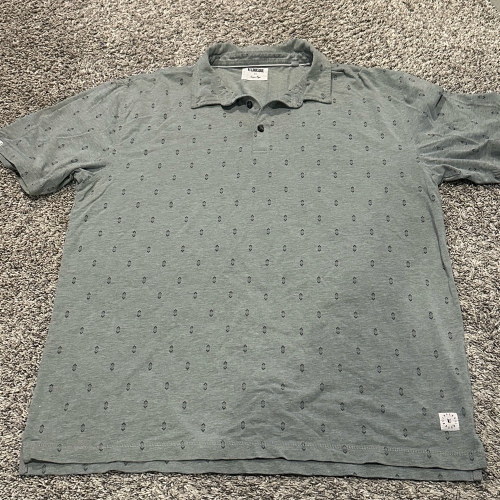 Linksoul Men's Gray Polo Shirt